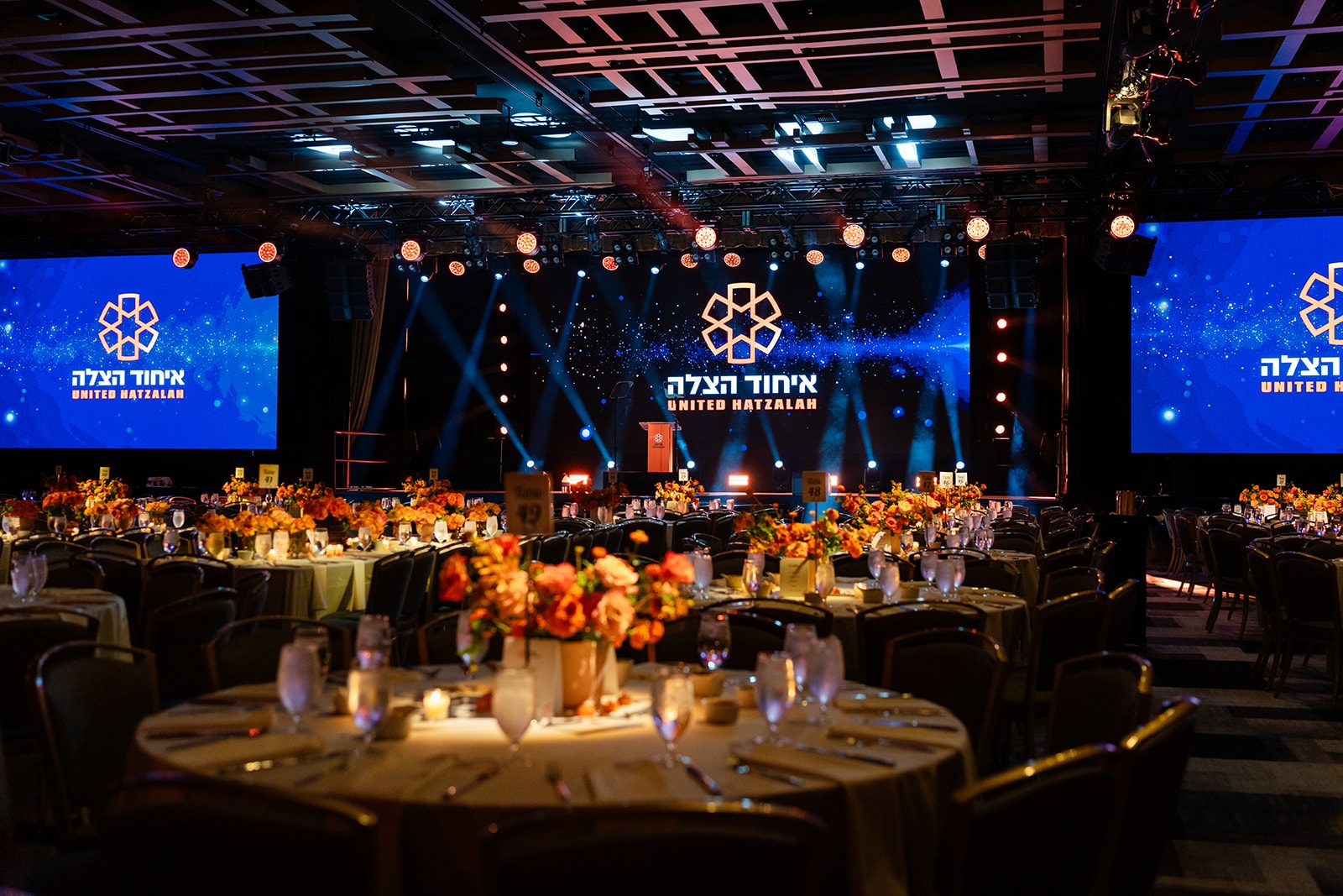 Fundraising gala room wide
